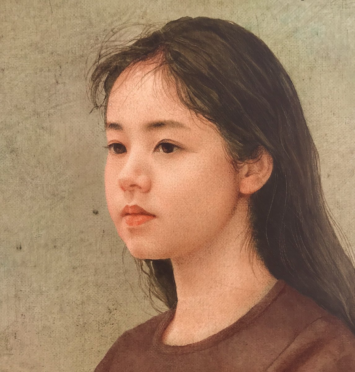 楽天市場】藤井 勉 「 少女 」 リトグラフ ( 石版画 ) + 手彩色