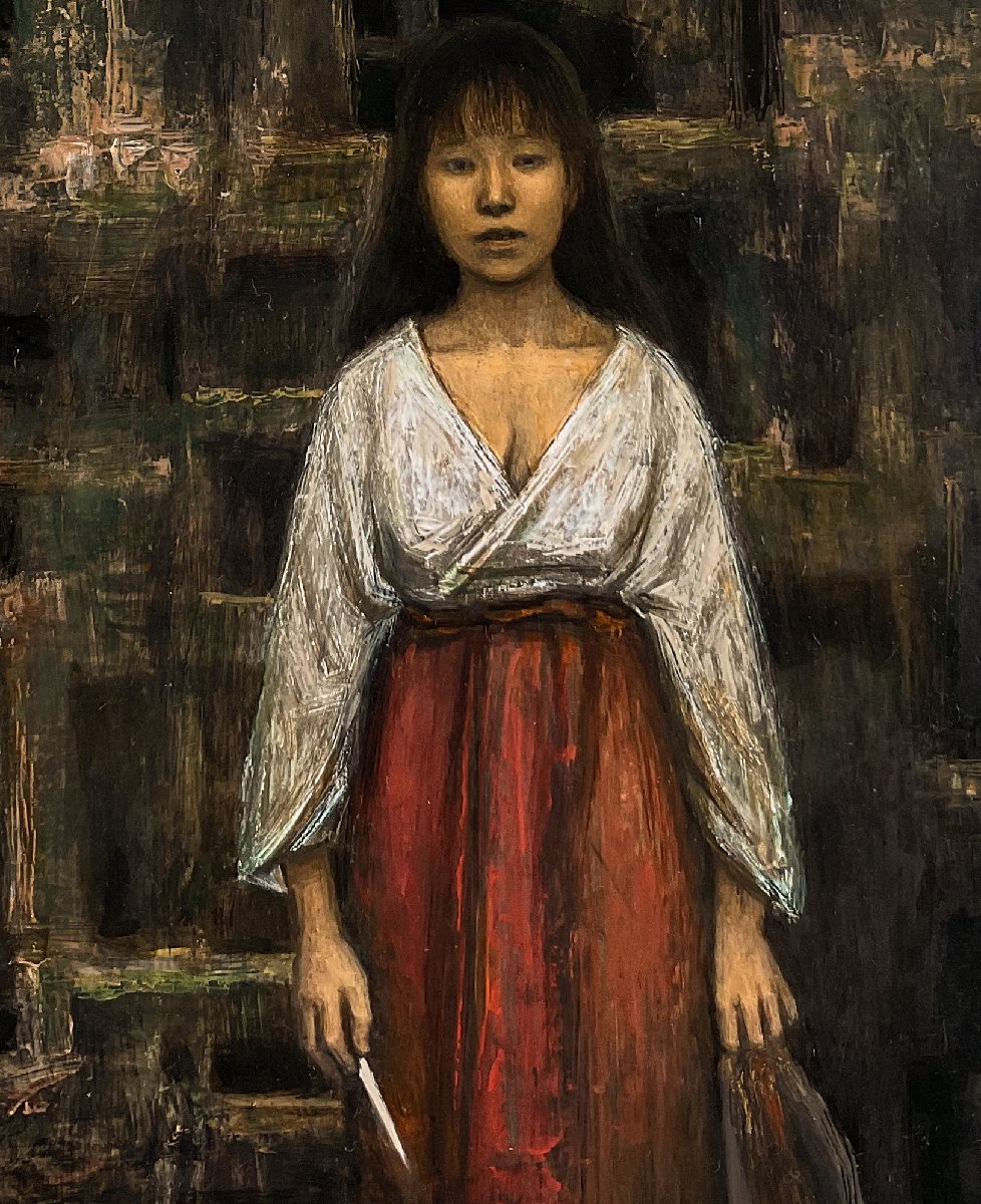 大澤哲郎「untitled to-396」10号油彩,初期作＃手塚治虫＃ジブリ 美術品・アンティーク・