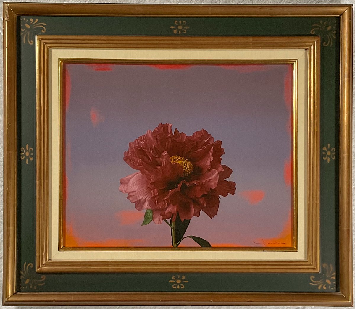 油絵の純粋な手描きの植物と花 花卉掛画3