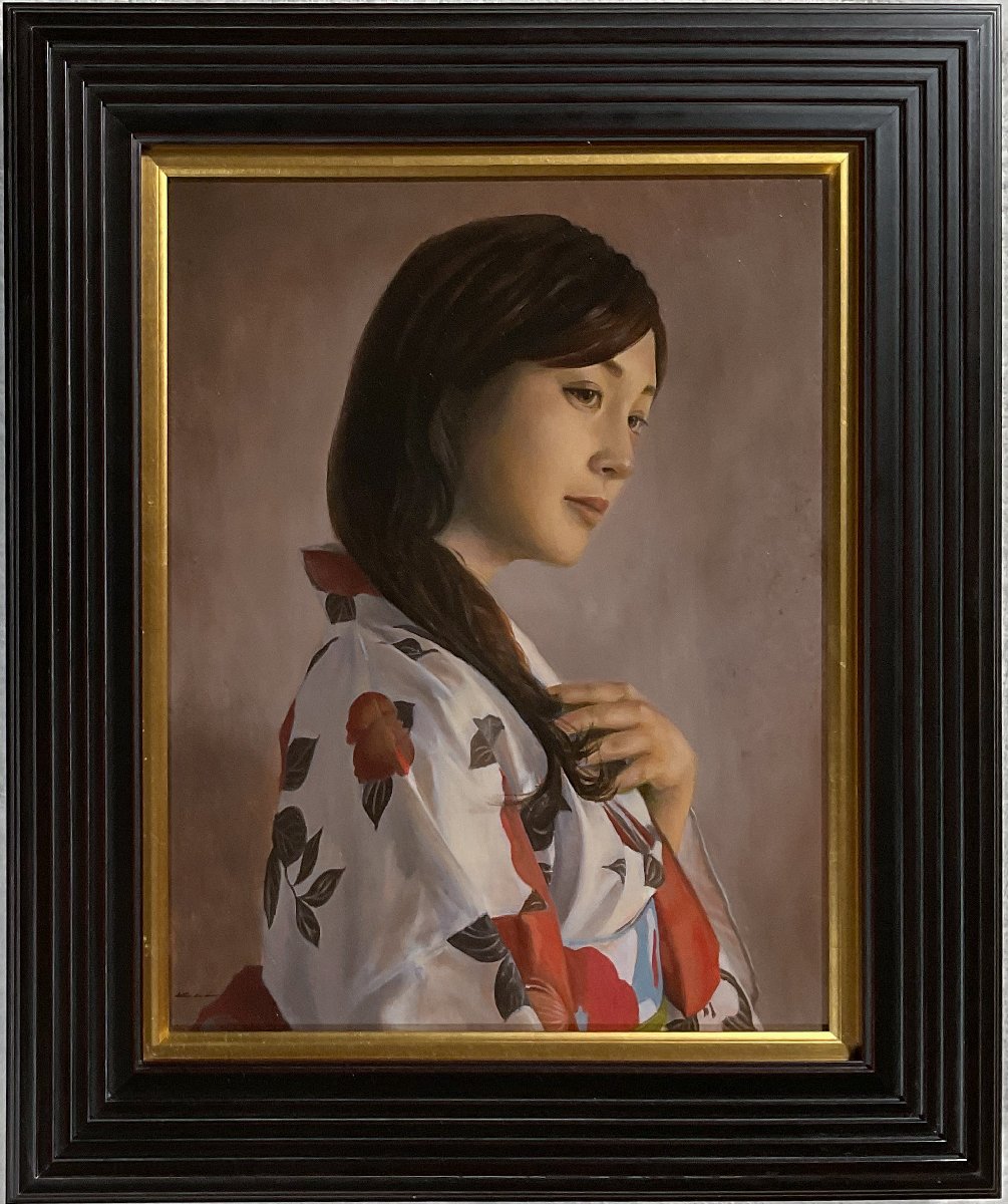 油彩「深沢孝哉作品」 ◇深澤孝哉(深沢孝哉)◇「タンジールの夕暮」◇8号◇三越◇白日会