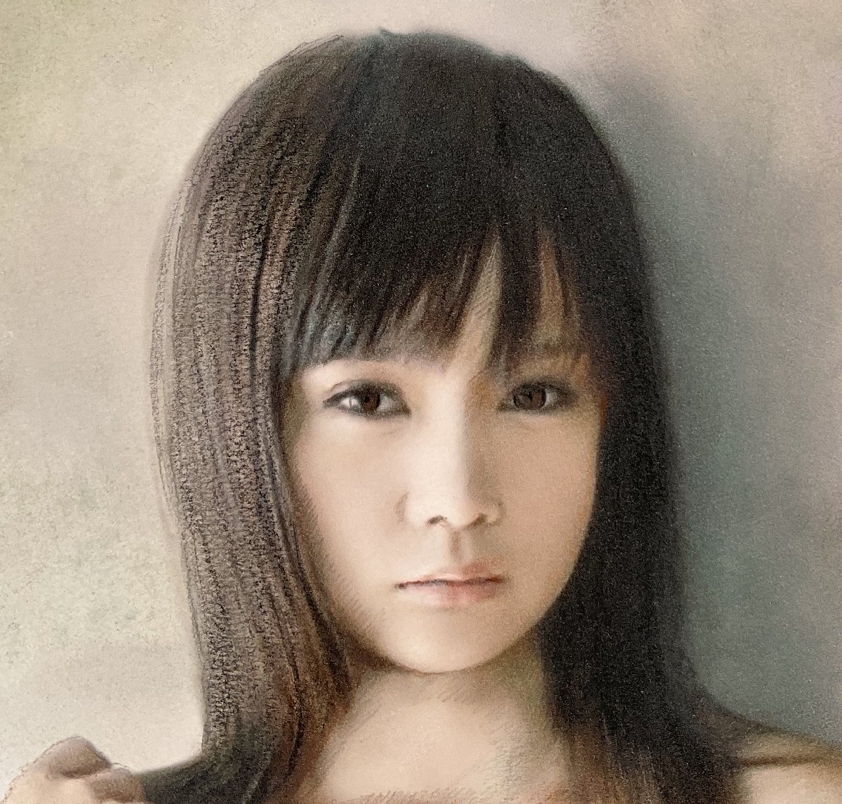 山田惣右衛門○美少女裸婦『作品AA-176』2013年○手描きミックス